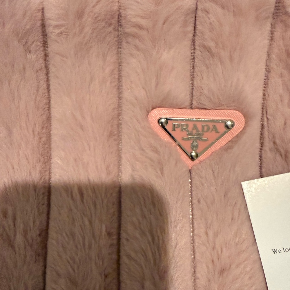 PRADA GWP Faux Fur Tote Bag - Picture 7 of 12